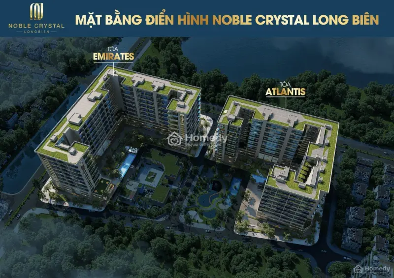 Bán Skyvilla Noble Crystal Long Biên - Phiên Bản Dành Riêng Cho Số Ít ( Sân Vườn Bể Bơi Riêng)