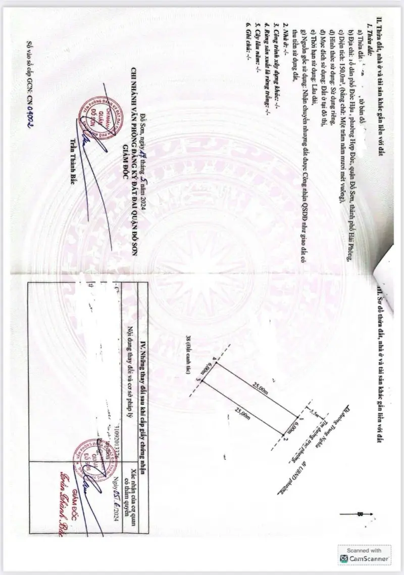 Đất Thổ Cư Sổ Hồng Lâu Dài 150M² Tại Phường Hợp Đức, Đồ Sơn, Hải Phòng