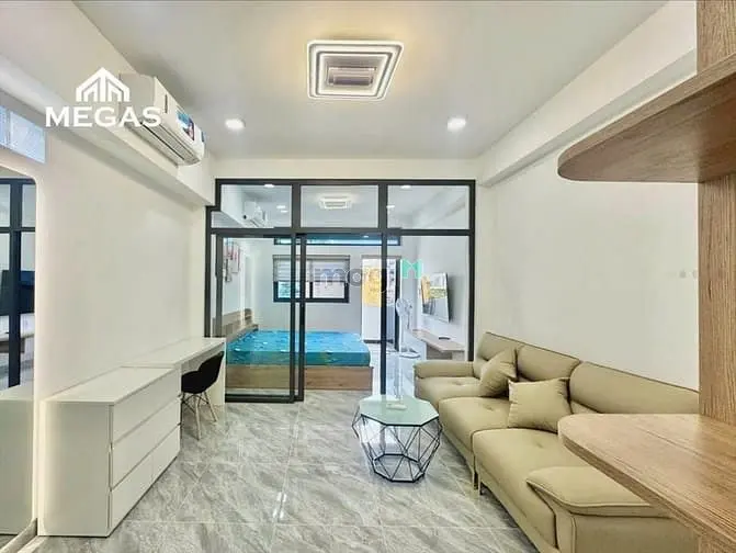 🏡Căn Hộ 1 Phòng Ngủ+1 Phòng Khách 45M2 Bancol Gần Bình Dân