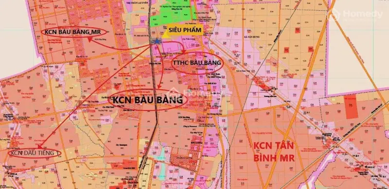 Đất Nền Trung Tâm Bầu Bàng Giá Đầu Tư Siêu Lời