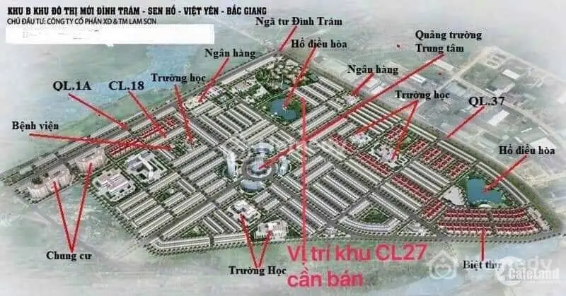 Bán Đất Khu Đô Thị Đình Trám Sen Hồ Cl83, Cl66, Cl78