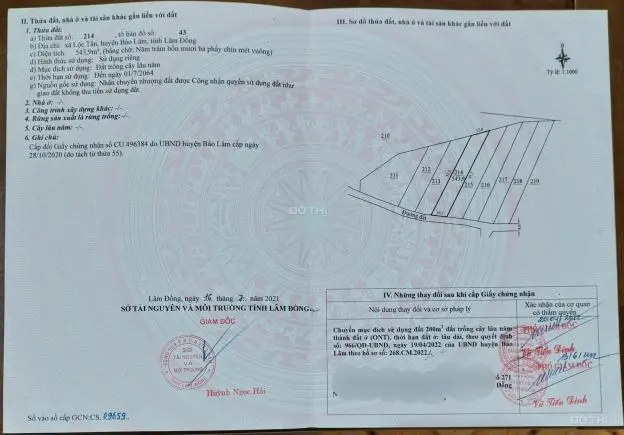 🌿Lô Đất 540M² (200M² Thổ Cư) – Mặt Tiền Đường Chính Hồ Ngọc, Bảo Lộc