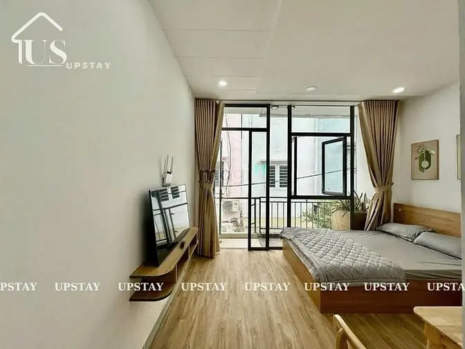 🏡Căn Hộ 1 Phòng Ngủ_40M2_Bancol Đầy Đủ Nội Thất Gần Cầu Bông Q1