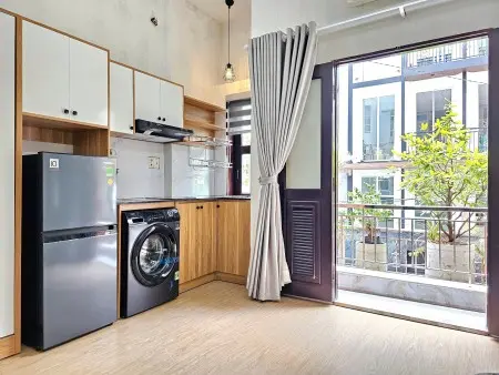 Studio Mới Tinh 100% - Máy Giặt & Bếp Riêng Bancol Cực Thoáng Ngay Trung Tâm Phú Nhuận Giáp Q1, Q3