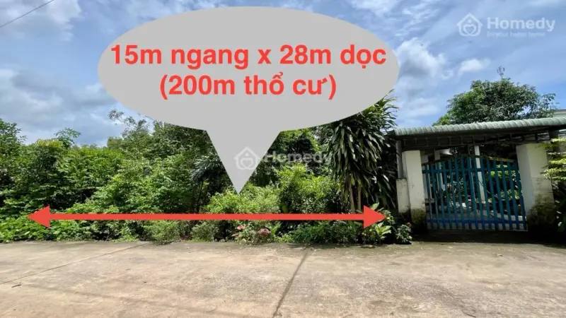 Đất Thổ Cư 15X28 Vuông Vứt Bến Cát (Tây Nam-Hcm) Bán Gấp