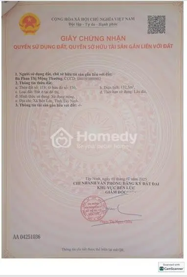 Bán Nhanh 133M2 Mặt Tiền Phan Văn Mảng, Bến Lức – Giá 14Tr/M² – Shr