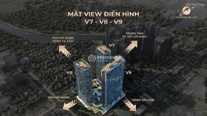 Sunshine Sky City Q7 Tt 36 Tháng, Trả 25% Đến Khi Nhận Nhà, Giá 75Tr/M2,Ưu Đãi 1% Book Chỗ & Phí Ql
