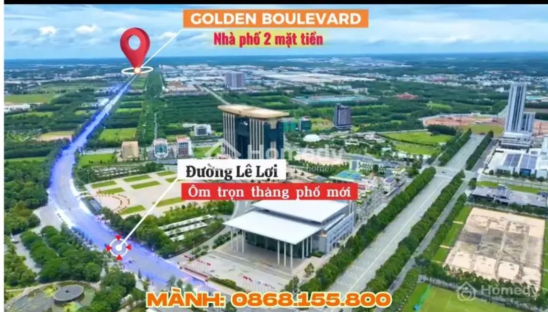 Nhà Phố 2 Mặt Tiền Đường 40M, Ngay Trung Tâm Hành Chính, Kế Khu Tái Định Cư Becamex