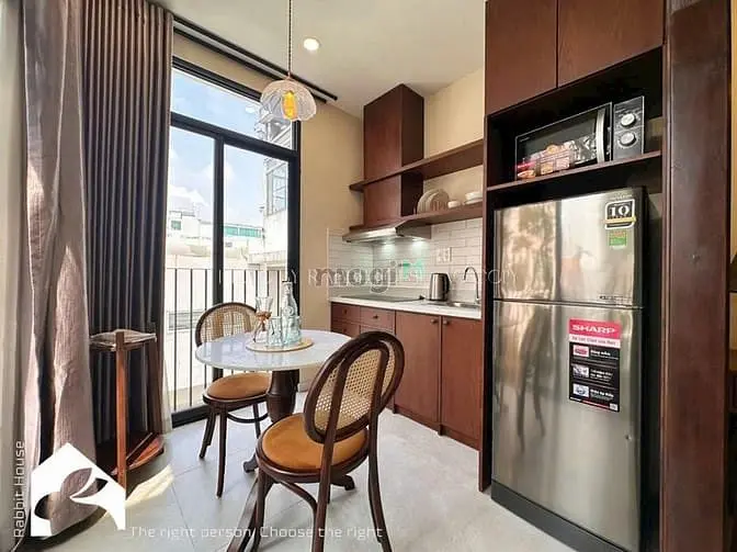 🏡Căn Hộ 1 Phòng Ngủ Đầy Đủ Nội Thất 45M2 Bancol Ngay Hoàng Sa Q1