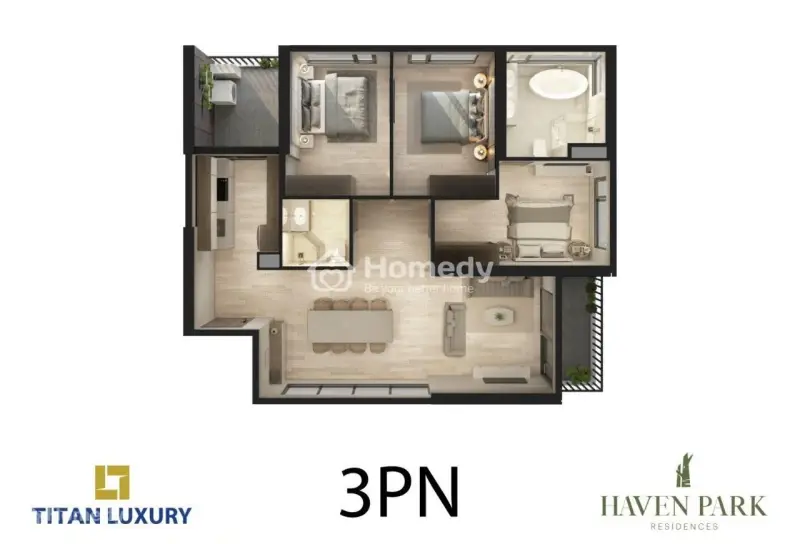 Bán 3 Ngủ, 100M2 Sử Dụng - Chung Cư Haven Park Ecopark ,Căn Góc View Thoáng - 7 Tỷ