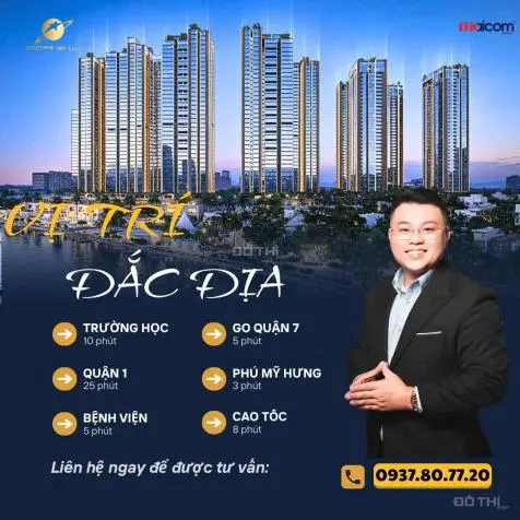 Căn Hộ Q7 View Sông, Sunshine Sky City Cao Cấp Q7 Liền Kề Phú Mỹ Hưng, Giá Chỉ Từ 7X Triệu/M².