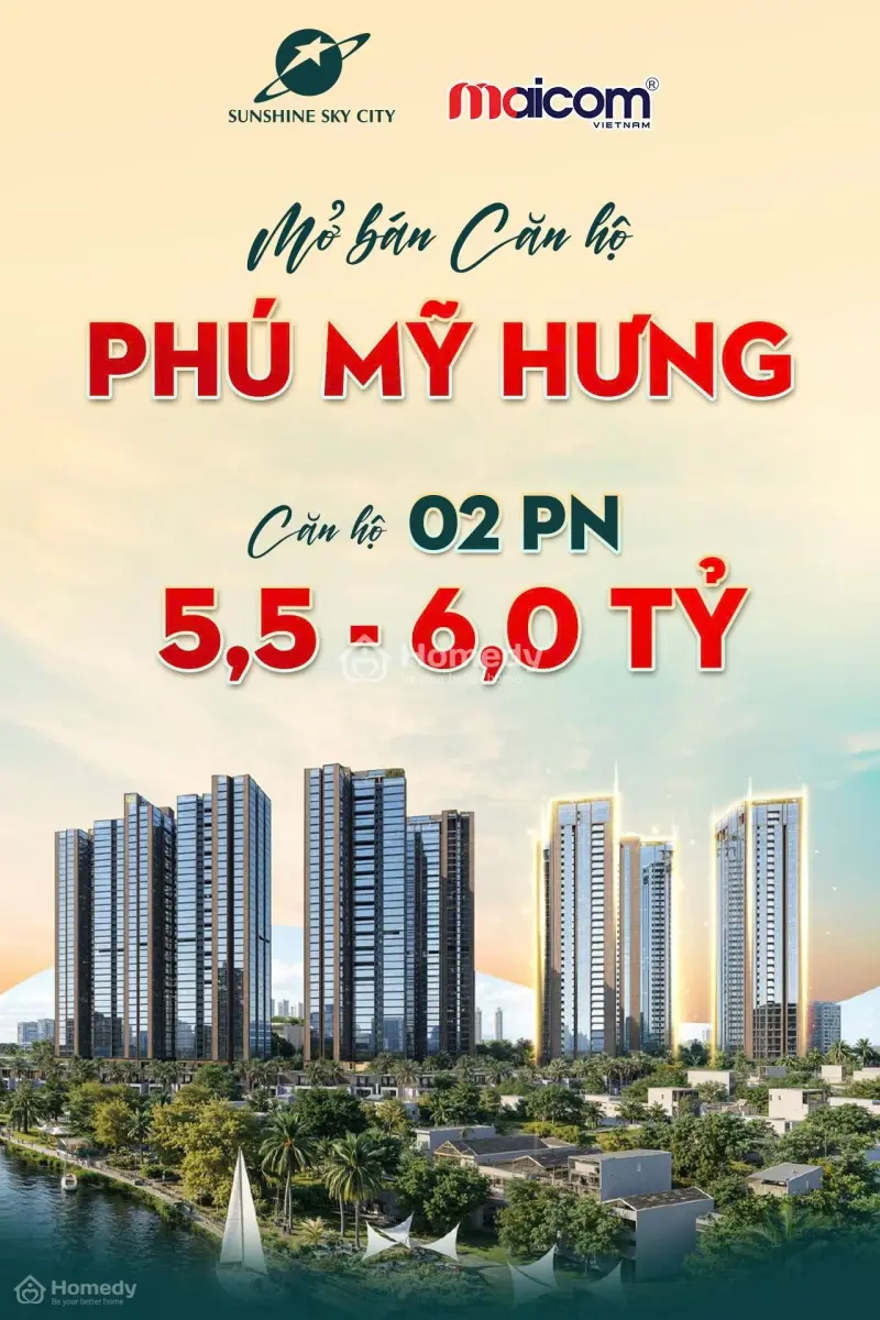 Sunshine Sky City Q7 Tt 36 Tháng, Trả 25% Đến Khi Nhận Nhà, Dk 75Tr/M2, Ưu Đãi 1% Book Chỗ & Phí Ql