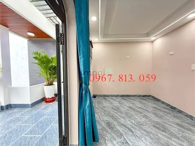 Nhà Sẹc Ngắn Hà Huy Giáp, Dt:4.35X16.65M, Nở Hậu 4.62M, Trệt, 2Lầu