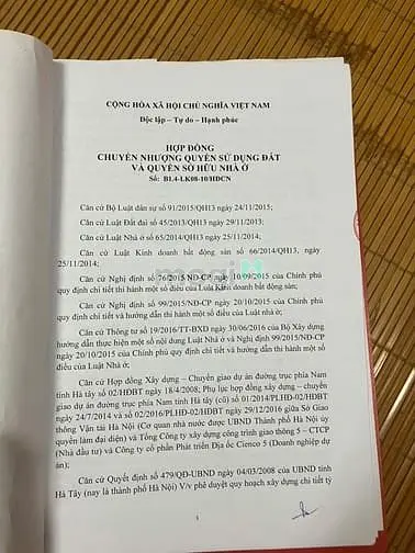 Bán Đất Dự Án Thanh Hà, Hà Nội.