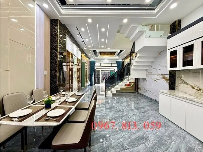 Nhà Sẹc Ngắn Hà Huy Giáp, Dt:4.35X16.65M, Nở Hậu 4.62M, Trệt, 2Lầu