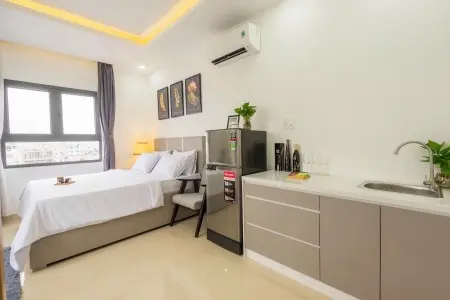 Studio Ban Công Full Nội Thất – Ngay Trung Tâm Quận 7 Gần Lotte Cầu Kênh Tẻ Và Các Trường Đh Rmit