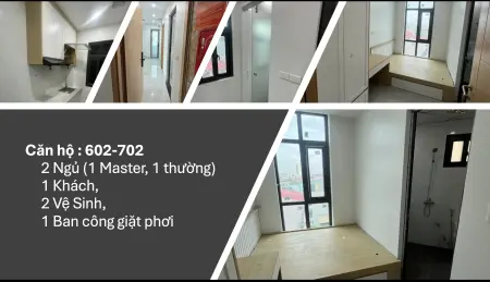 Căn Hộ Cho Thuê: 2N - 1K - 2Vs - 1 Bếp Riêng Không Ám Mùi-1 Ban Công Giặt Phơi Quần Áo