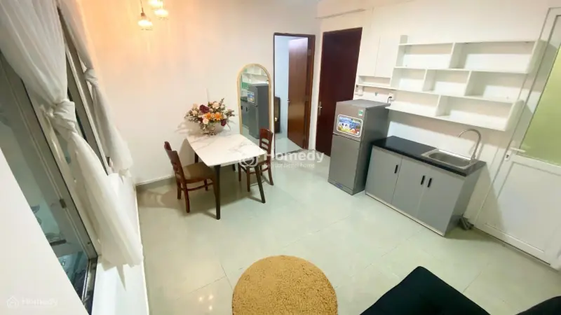 Căn Hộ Chính Chủ 1 Phòng Khách + 1 Phòng Ngủ Trung Tâm Quận Bình Thạnh - Sát Q1 Chỉ 3P