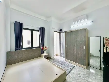 Studio Ban Công – Máy Giặt Riêng, Full Nội Thất Cao Cấp – Tân Bình