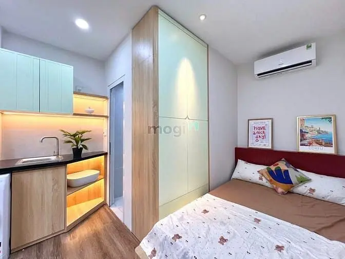 Trống Sẵn Căn Hộ Full Nội Thất Cửa Sổ Thoáng Ngay Trần Bá Giao