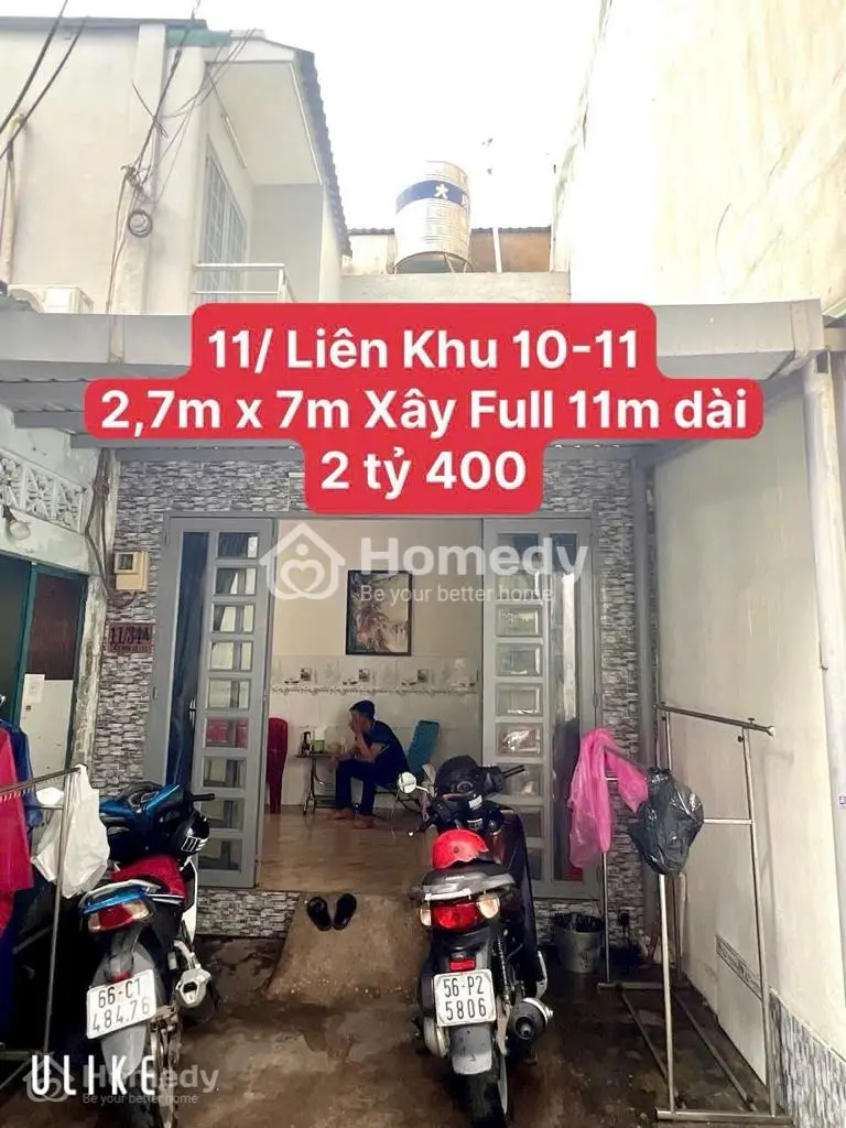 Nhà Bán Liên Khu 10-11, Bình Tân Gần Ngã Tư Bốn Xã Giáp Tân Phú