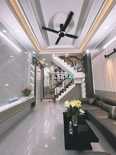 Nhà Đường Lê Thị Riêng Hẻm Xe Tải 4 Tầng 5 Tỷ 890 Phường Thới An Quận