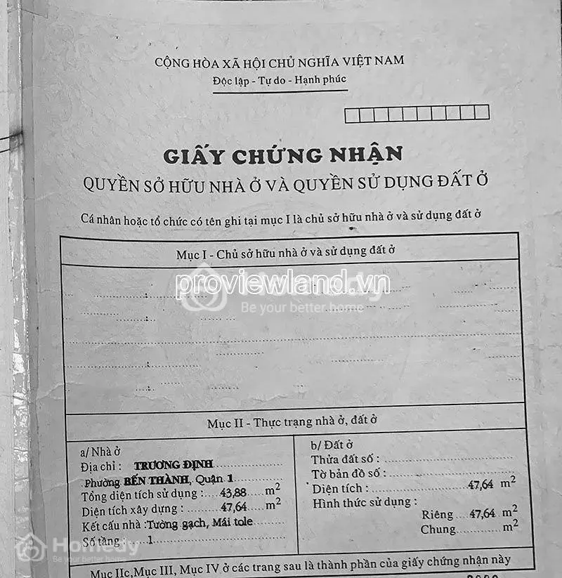 Bán Nhà Phố Tại Q1, 2 Mặt Tiền Trương Định, 4X11M Đất, 4 Tầng, 45 Tỷ