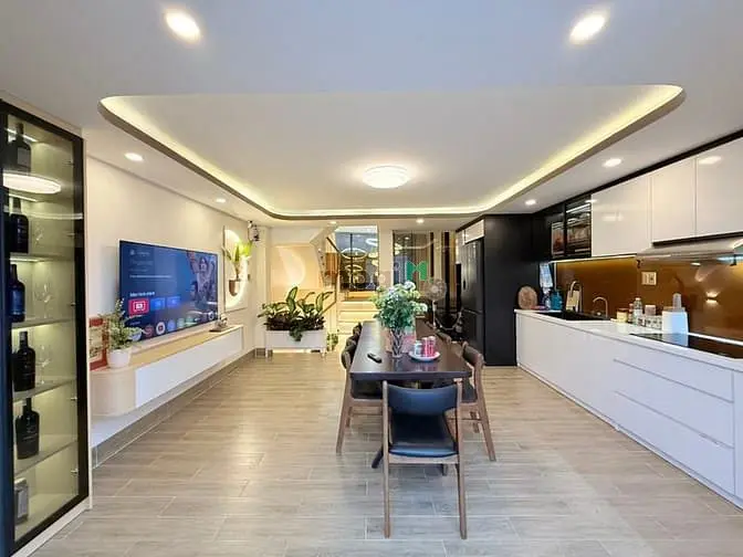 Hiếm! Nhà 5T Đẹp Hẻm 549 Lê Văn Thọ Ngang 5M 75M2 T.máy Tặng Nt 9.8 Tỷ