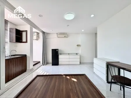 Studio Ban Công Tách Bếp - Nhà Mới 100%