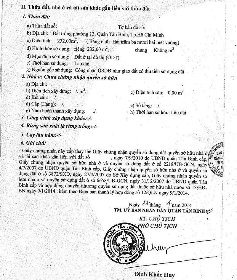 Bán Lô Đất Mt Cộng Hòa, Tân Bình, 232M², Gần Sân Bay Tân Sơn Nhất, Giá 75 Tỷ