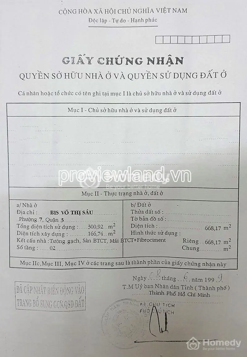 Bán Đất Mặt Tiền Đường Võ Thị Sáu, Quận 3 Cũ, 668M2 Đất, Khu Vip, 199 Tỷ