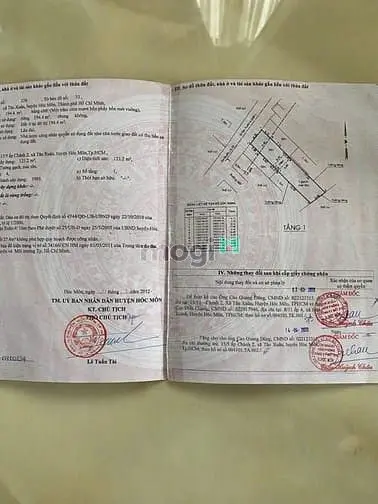 Hóc Môn, Bán Đất Mặt Tiền Tân Xuân 4, Dt 6.5X30M # 195M2