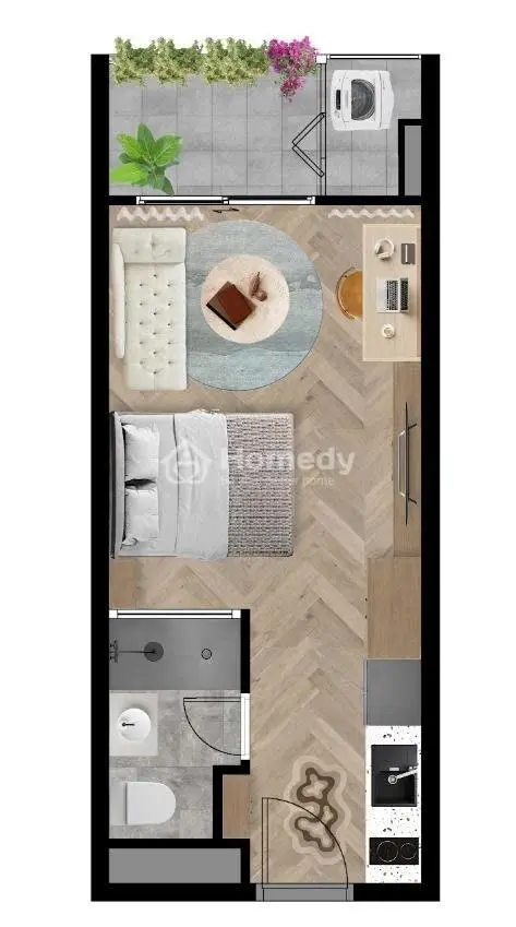 Chính Chủ Bán Căn Studio View Pháo Hoa - Tầng Cao, Giá Nhỉnh 2T8