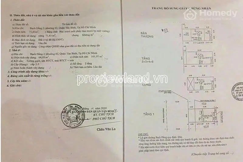 Bán Chdv Bạch Đằng 2, Tân Bình, 72M², 6 Tầng, Doanh Thu 100Tr/Tháng, Giá 37 Tỷ