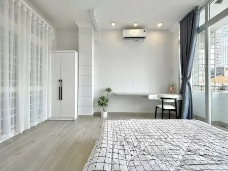 Cho Thuê Căn Hộ 1 Phòng Ngủ Full Nội Thất Máy Giặt Riêng Ban Công Lớn Nguyễn Trãi 23/9 Quận 1