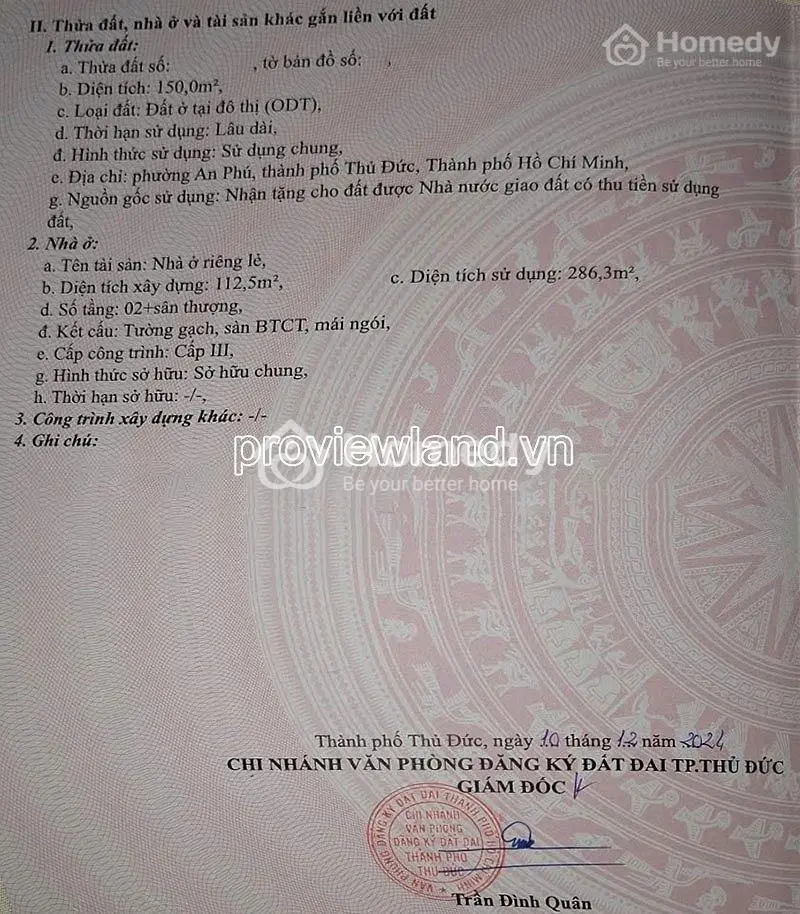 Bán Nhà Đường Số 7, Phường An Phú, 7,5M X 20M, 3 Tầng, Vị Trí Đẹp, Giá 51.8 Tỷ