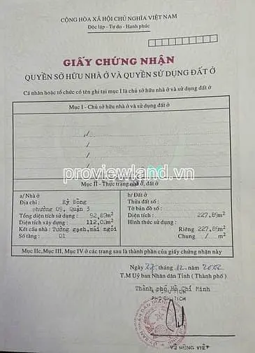 Bán Nhà Đất Trung Tâm Quận 3, 441M² Thổ Cư, Hẻm 10M, Xây Cao Tầng