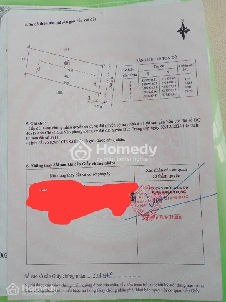 Bán Đất Thổ Cư Giá Rẻ, Dt: 207 M2( 8,3M X 25 M), Gần Mọi Tiện Ích, Tại Xã Hiệp Thạnh, Lâm Đồng