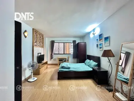 Studio 35M2 Ngay Khu Phố Nhật Vincom Đồng Khởi. Full Nội Thất, Cửa Sổ Trời Gần Cầu Bason