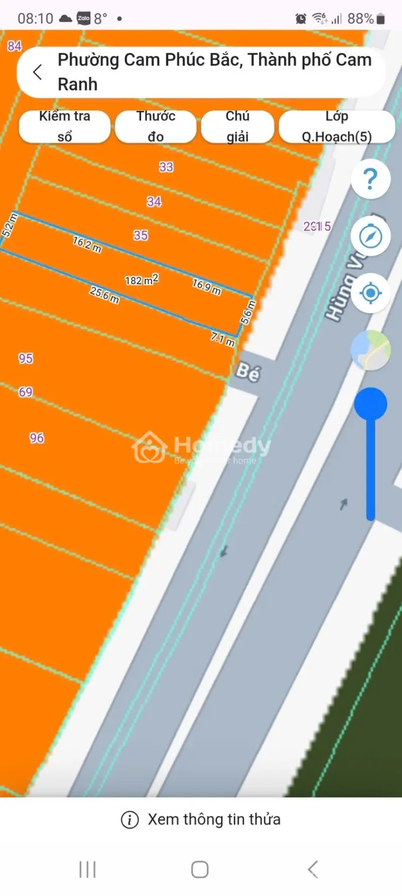 Bán Đất 2 Mt Hùng Vương, 2,8 Tỷ, 181,7M2, Hàng Hiếm Tại Cam Ranh, Khánh Hòa