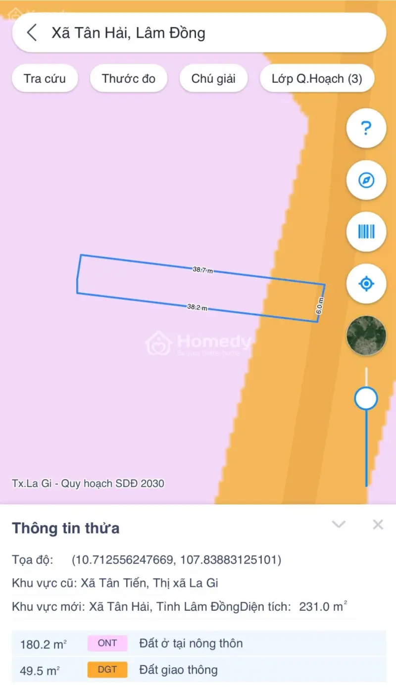 6X38(231M2) Full Thổ Cư, Hẻm Lý Thái Tổ Tân Tiến View Biển
