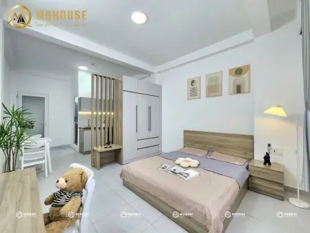 Studio Full Nội Thất – Tách Bếp, Máy Giặt Riêng, Nhiều Cửa Sổ Thoáng Mát – Gần Etown Cộng Hoà