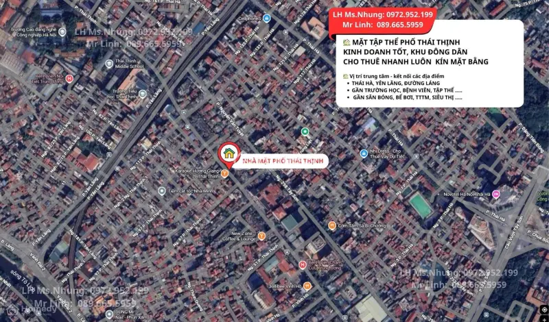 Chính Chủ Cần Bàn Nhà Tập Thể Tầng 1 Mặt Phố Thái Thịnh