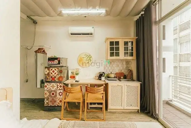 Cho Thuê Phòng Studio Full Nội Thất Bancol Ngay Thống Nhất