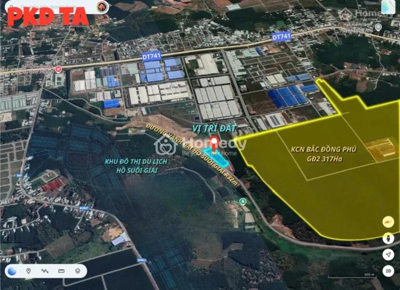 Chính Chủ Cần Tiền Bán Gấp Lô Đất Mặt Tiền Đường Nhựa 32M, Đối Diện Kcn Đồng Phú