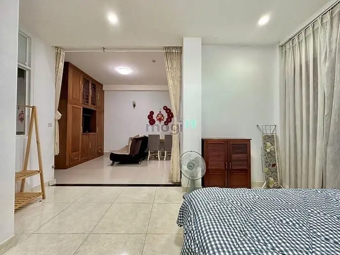 Cho Thuê 1Pn, 1Pk Rộng Rãi _ Đầy Đủ Nội Thất Gần Vòng Xoay Cống Quỳnh