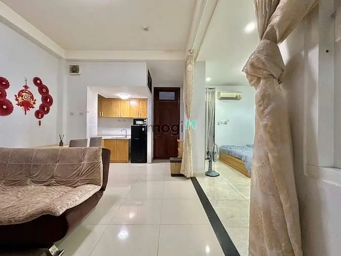 Cho Thuê 1Pn, 1Pk Rộng Rãi _ Đầy Đủ Nội Thất Gần Vòng Xoay Cống Quỳnh