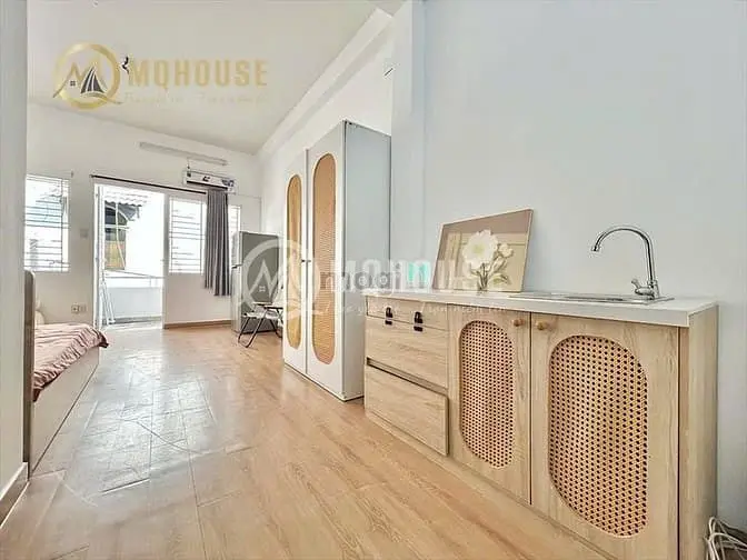 Chdv Full Nội Thất Sát Quận 1. Dg Nguyễn Công Hoan. Phòng B.công 6.6Tr