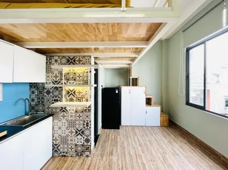 Phòng Gác Lững 25M2 Full Nội Thất Nguyễn Khuyến Gần Học Viện Cán Bộ