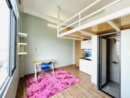 Phòng Gác Lững 25M2 Full Nội Thất Nguyễn Khuyến Gần Học Viện Cán Bộ